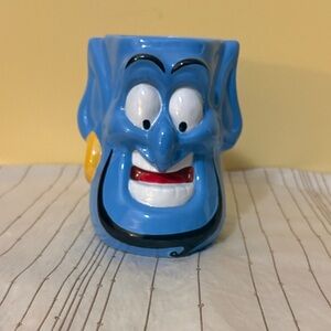 2009 Disney Aladdin Blue Ceramic Collectible Mug